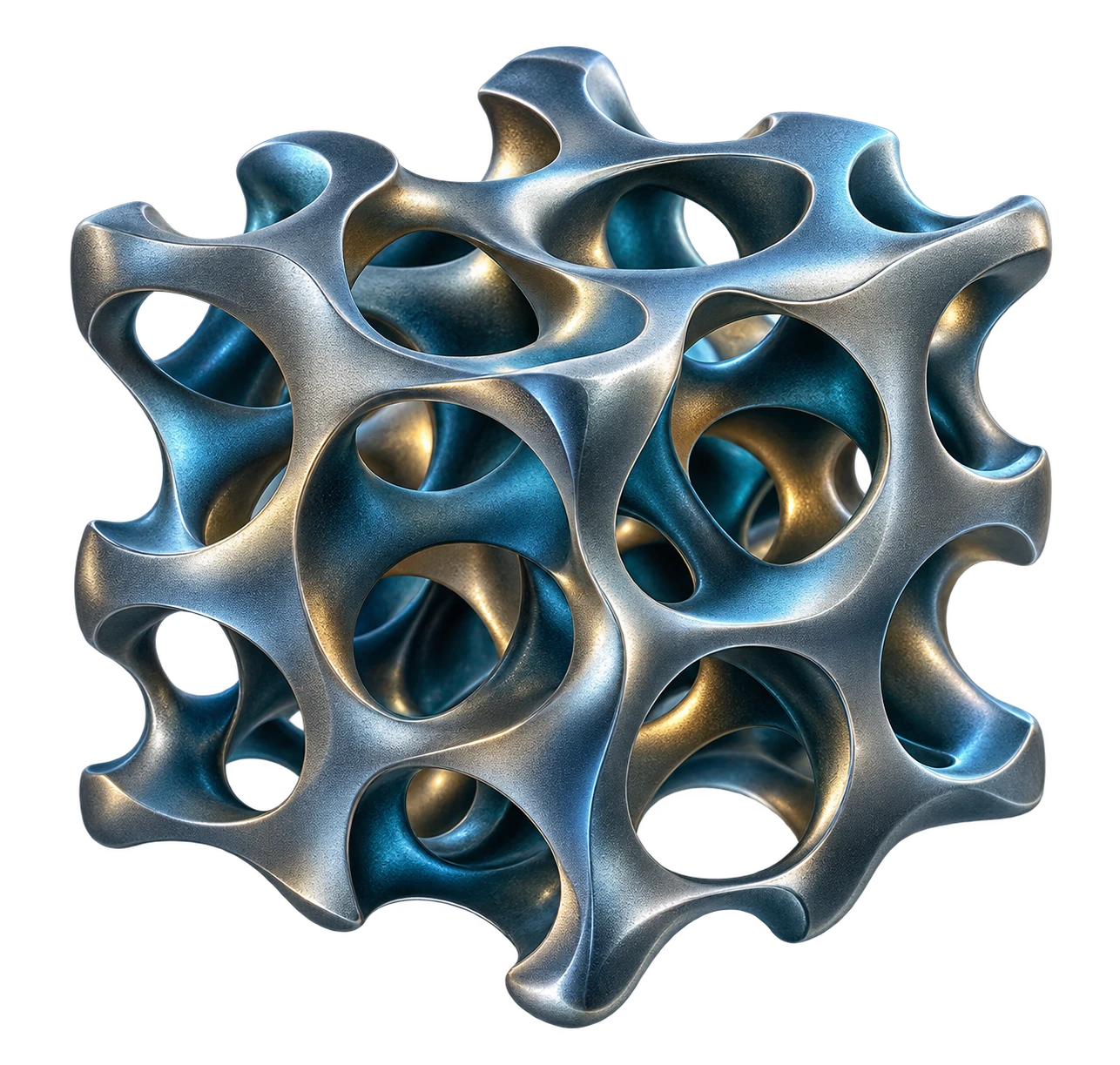 Illustrative porous material cutaway